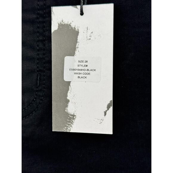 Studio Blue Womens Pull-On Mid Rise Skinny Leg Elastic Waist Size 28 Black - Picture 3 of 6